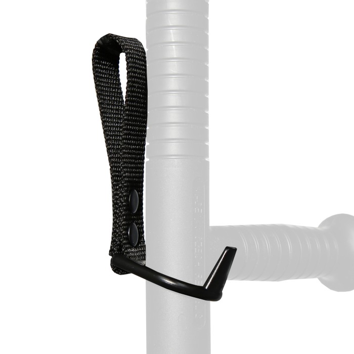 Haller belt holder for tonfa, black plastic